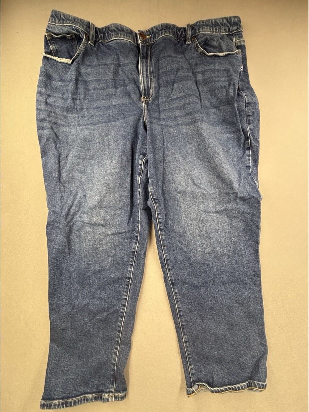 Lane Bryant Flex Magic Waistband Relaxed Straight Jeans Size 26 Medium Wash 2024